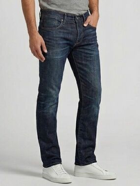 Tellason Dark Wash Low Rise Slim Straight Selvedge Jeans - 28 x 32.5" 🇺🇸